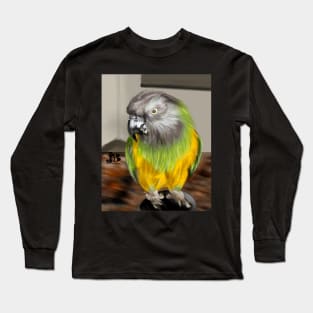 Mischievous Parakeet Long Sleeve T-Shirt